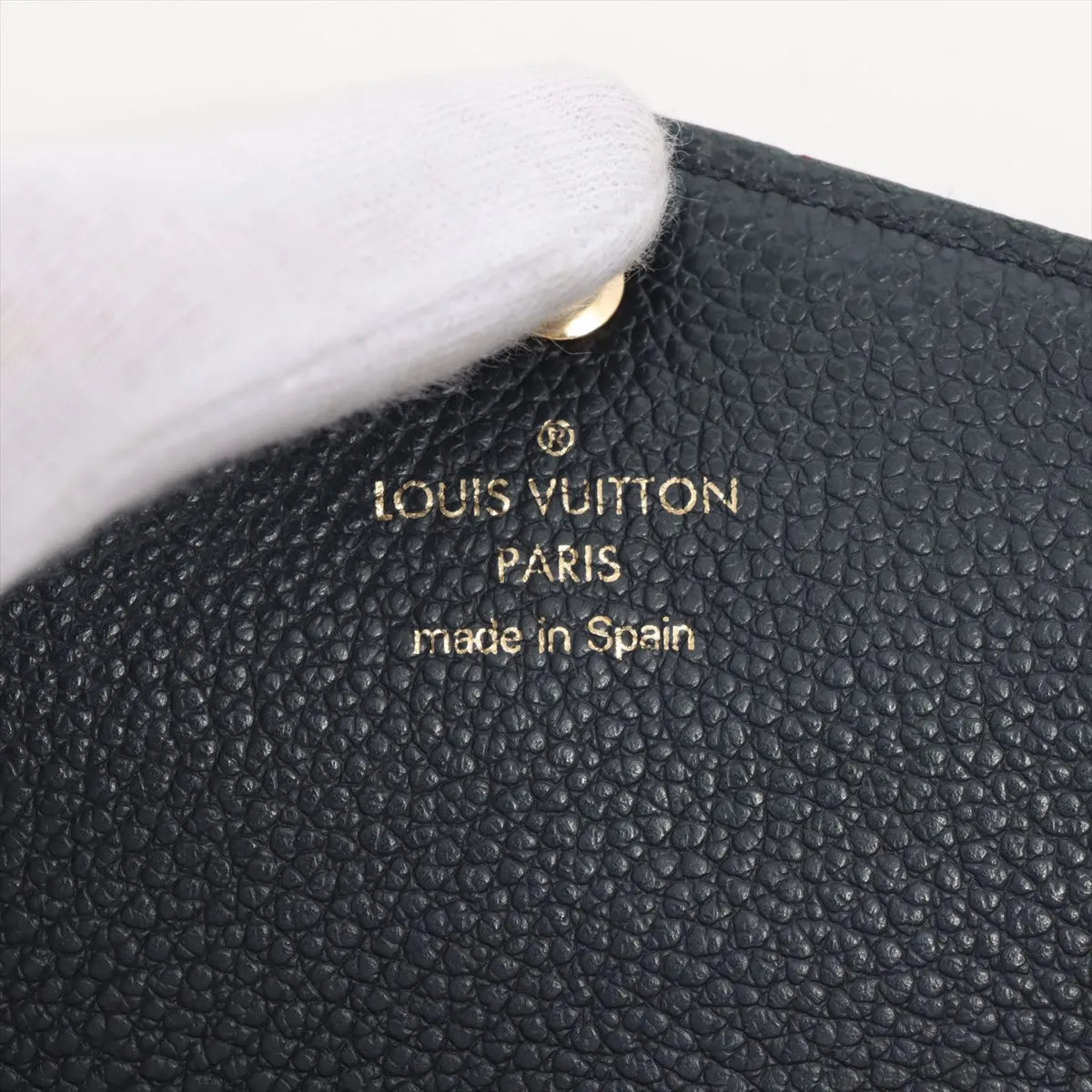 Louis Vuitton Monogram Empreinte Sarah Wallet Marine Rouge