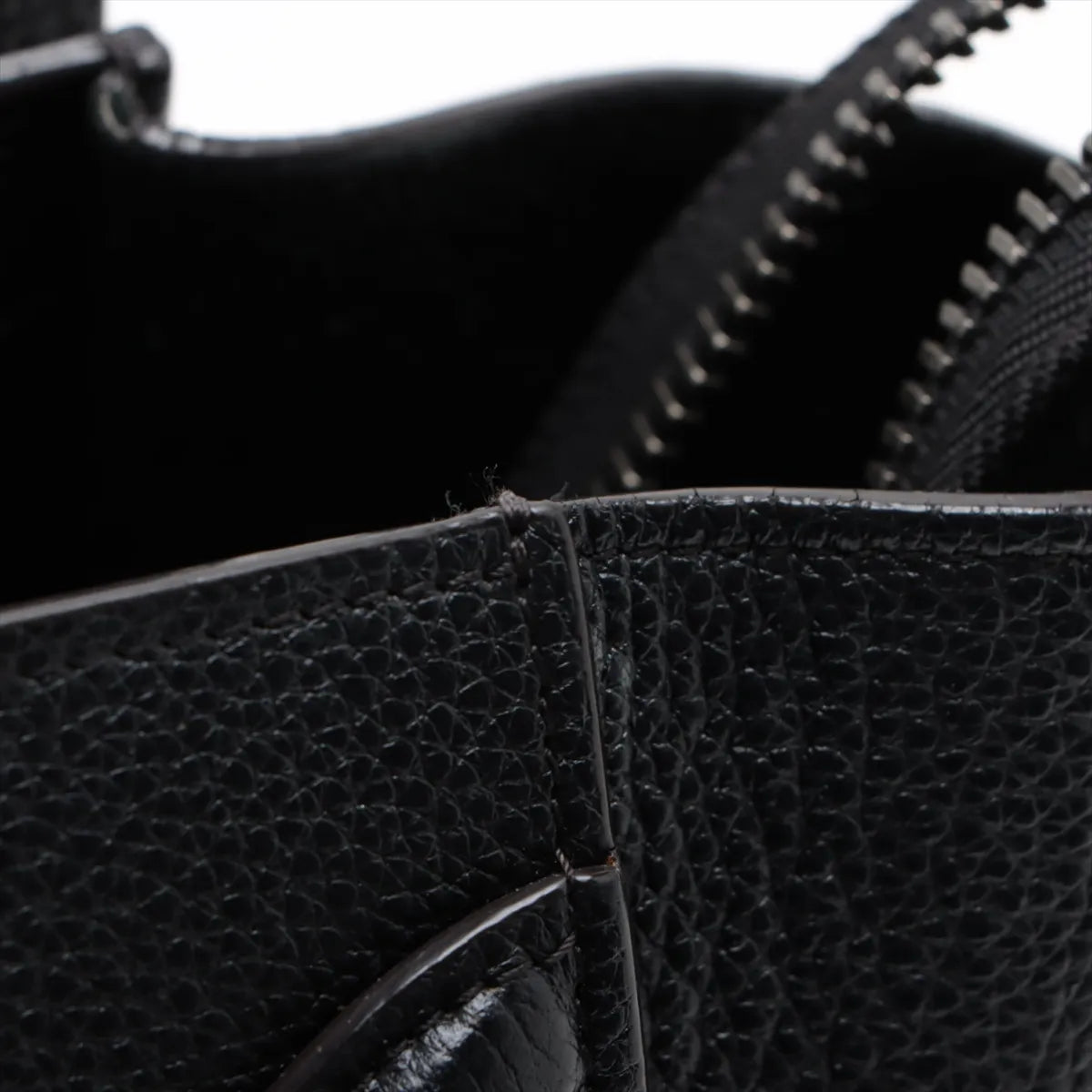 Celine Luggage Micro Shopper Leather Handbag Black