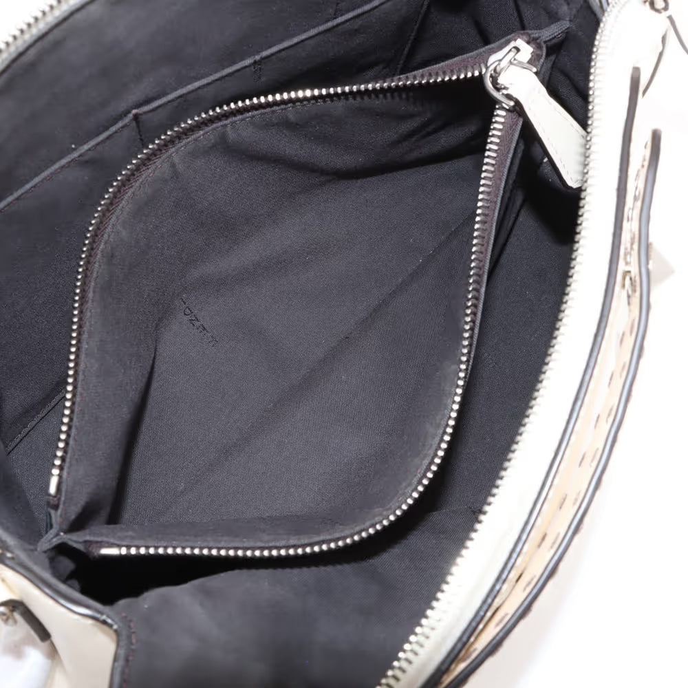 Fendi By the Way Medium Leather Two-Way Handbag Beige