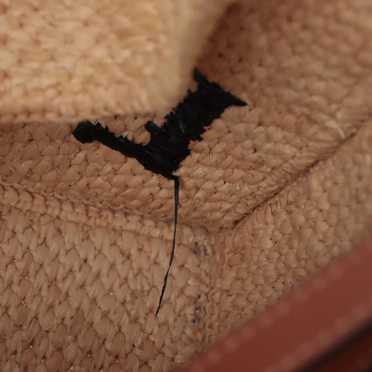 Loewe Small Raffia Leather Two-Way Tote Bag Beige