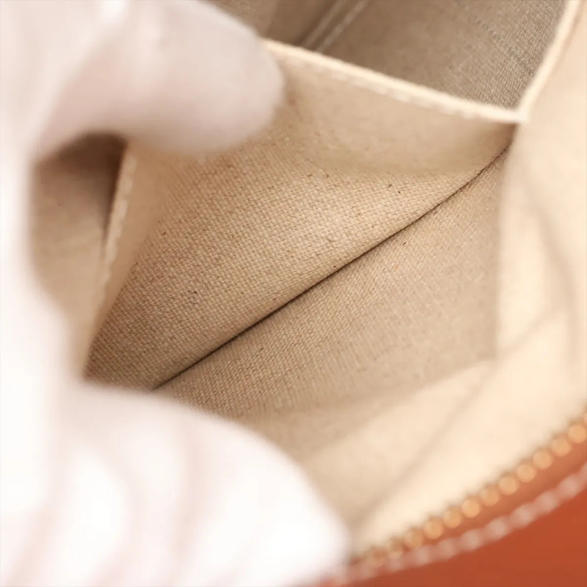 Celine Vertical Cabas Canvas Leather Two-Way Handbag Brown