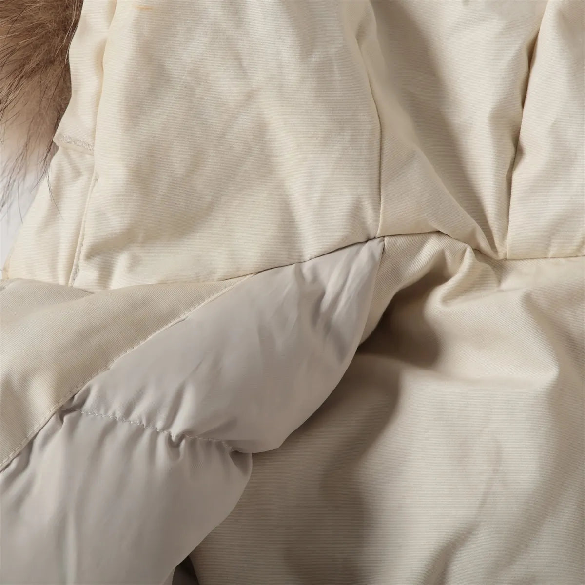 Woolrich Cotton Down Jacket Ivory