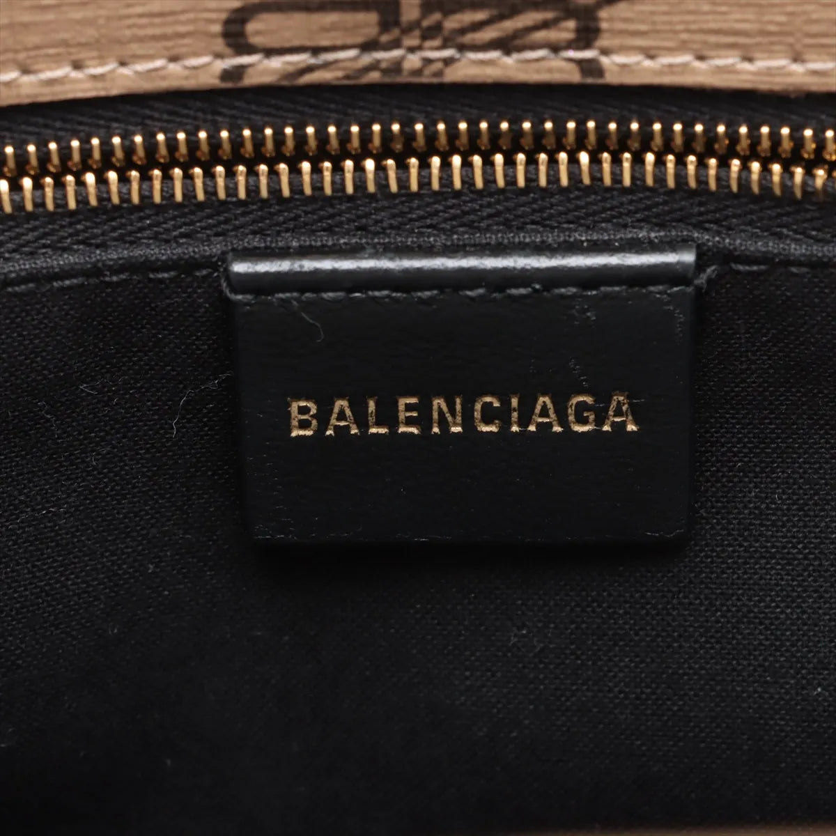 Balenciaga Signature Monogram Handbag Brown