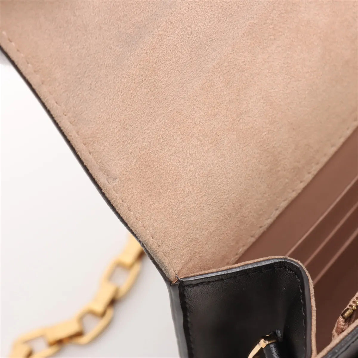 Louis Vuitton LV Logo Pochette Louise MM Black