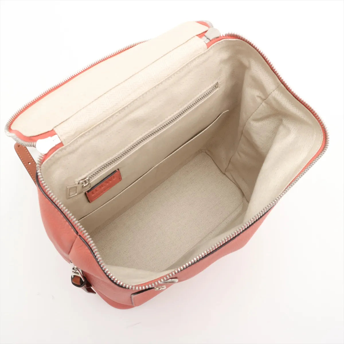 Loewe Goya Leather Backpack Orange