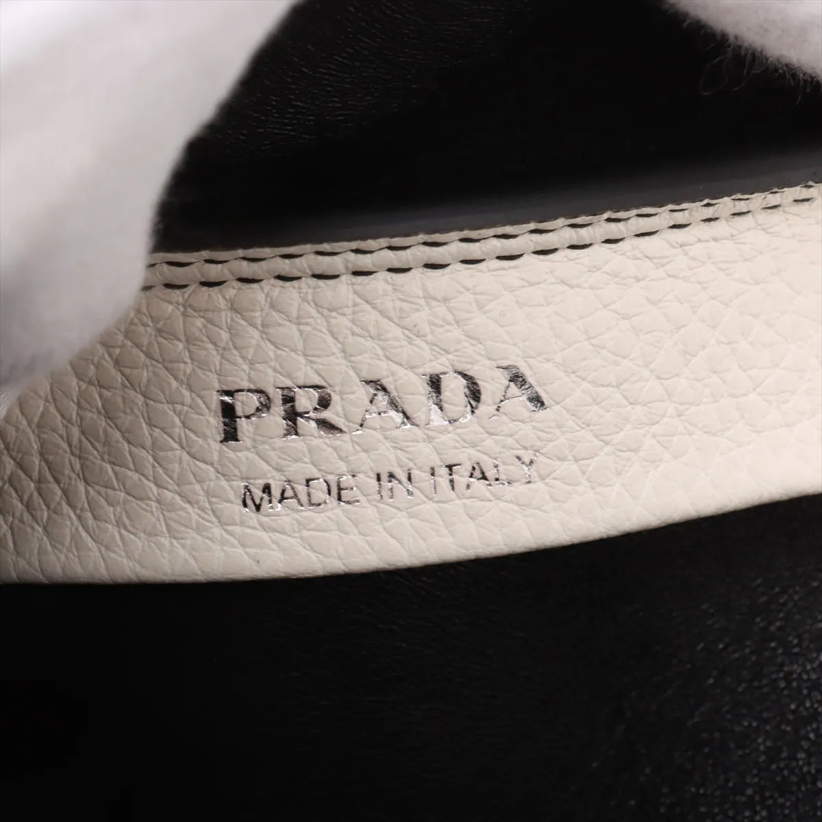 Prada Vitello Daino Soft Leather Handbag White