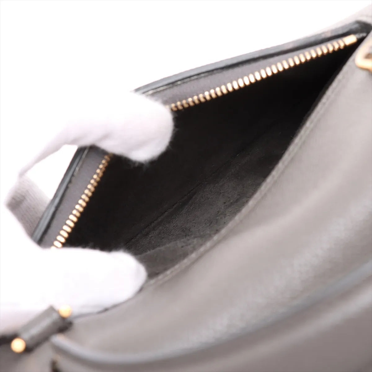 Celine Belt Micro Leather Two-Way Shoulder Bag Gray