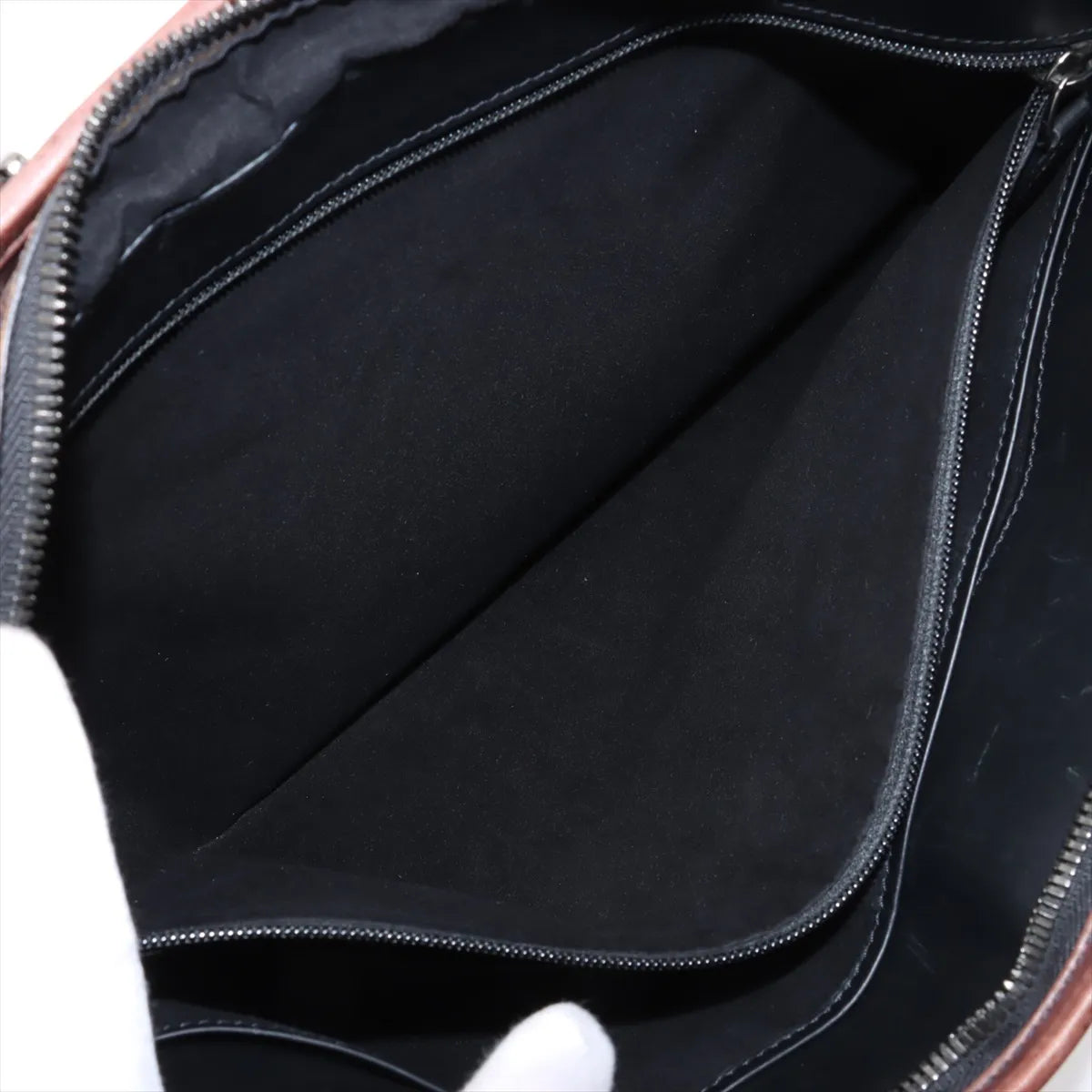 Berluti Calligraphy Leather Business Bag Brown