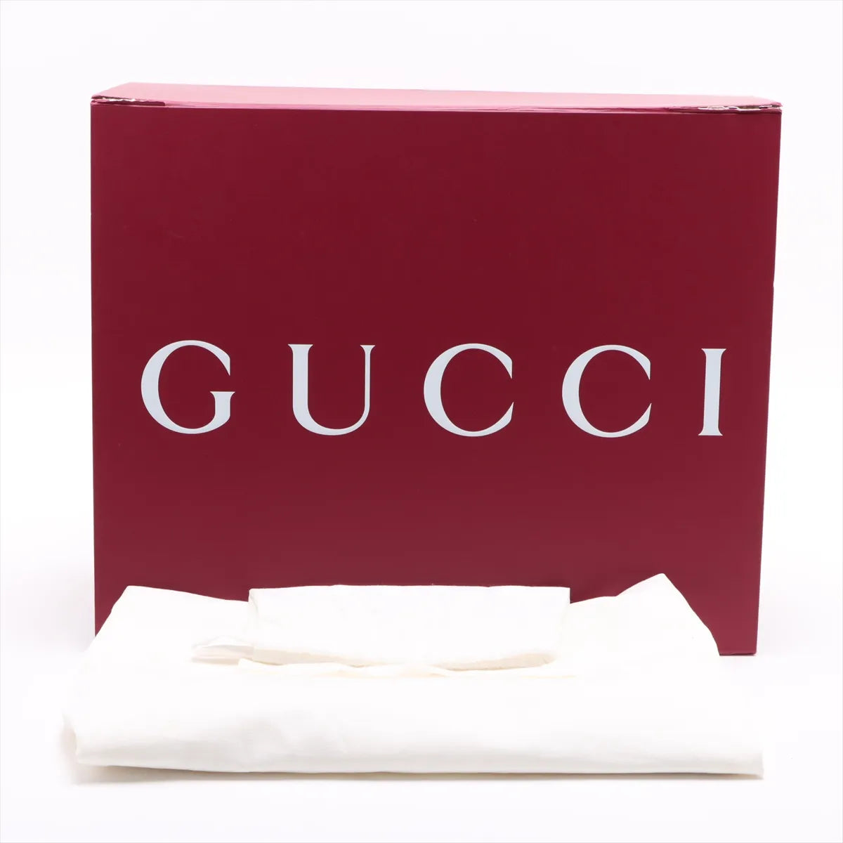 Gucci GG Logo Leather Tote Bag Beige