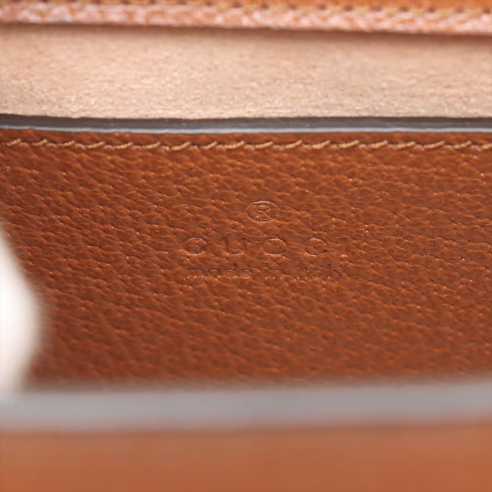 Gucci Bamboo Diana Leather Two-Way Handbag Brown