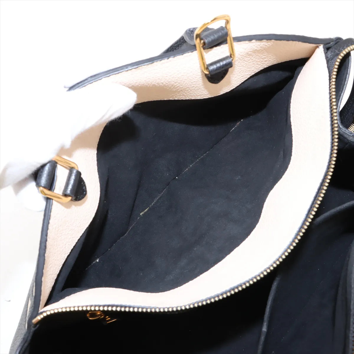 Louis Vuitton Monogram Empreinte Bicolor Grand Palais MM Black x Creme