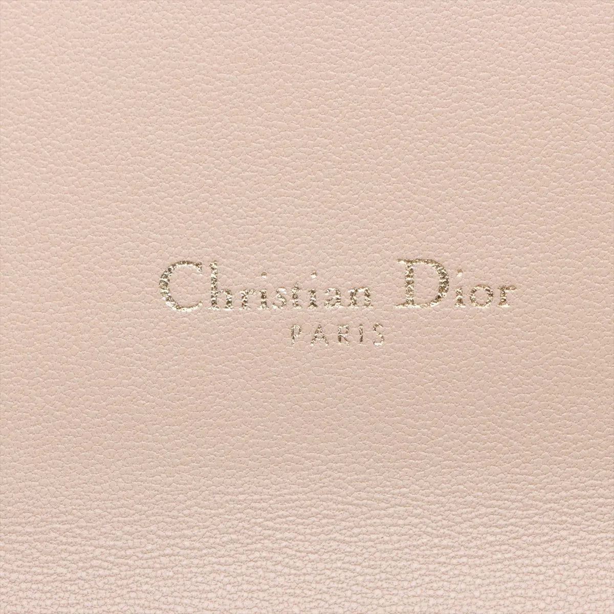 Christian Dior Cannage Caro Leather Wallet on Chain Beige