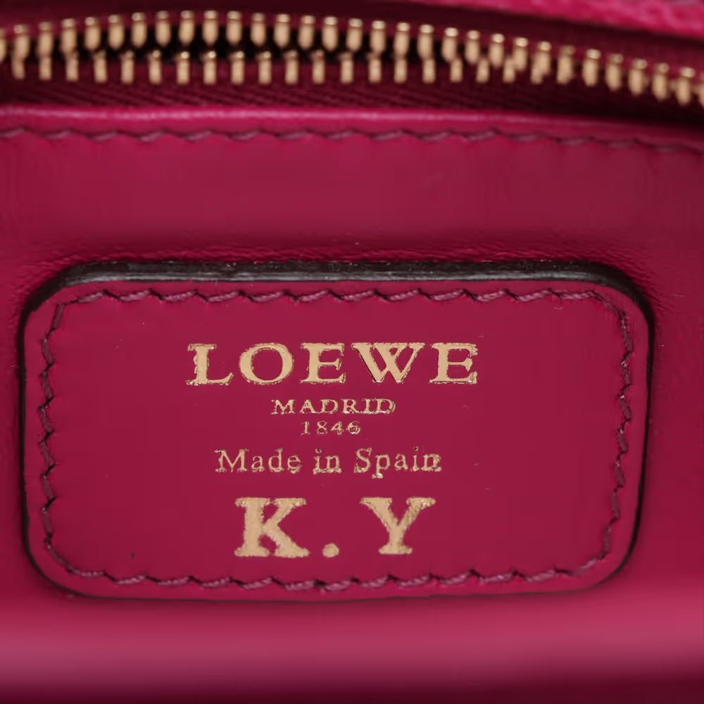 Loewe Amazona 23 Leather Two-Way Handbag Purple