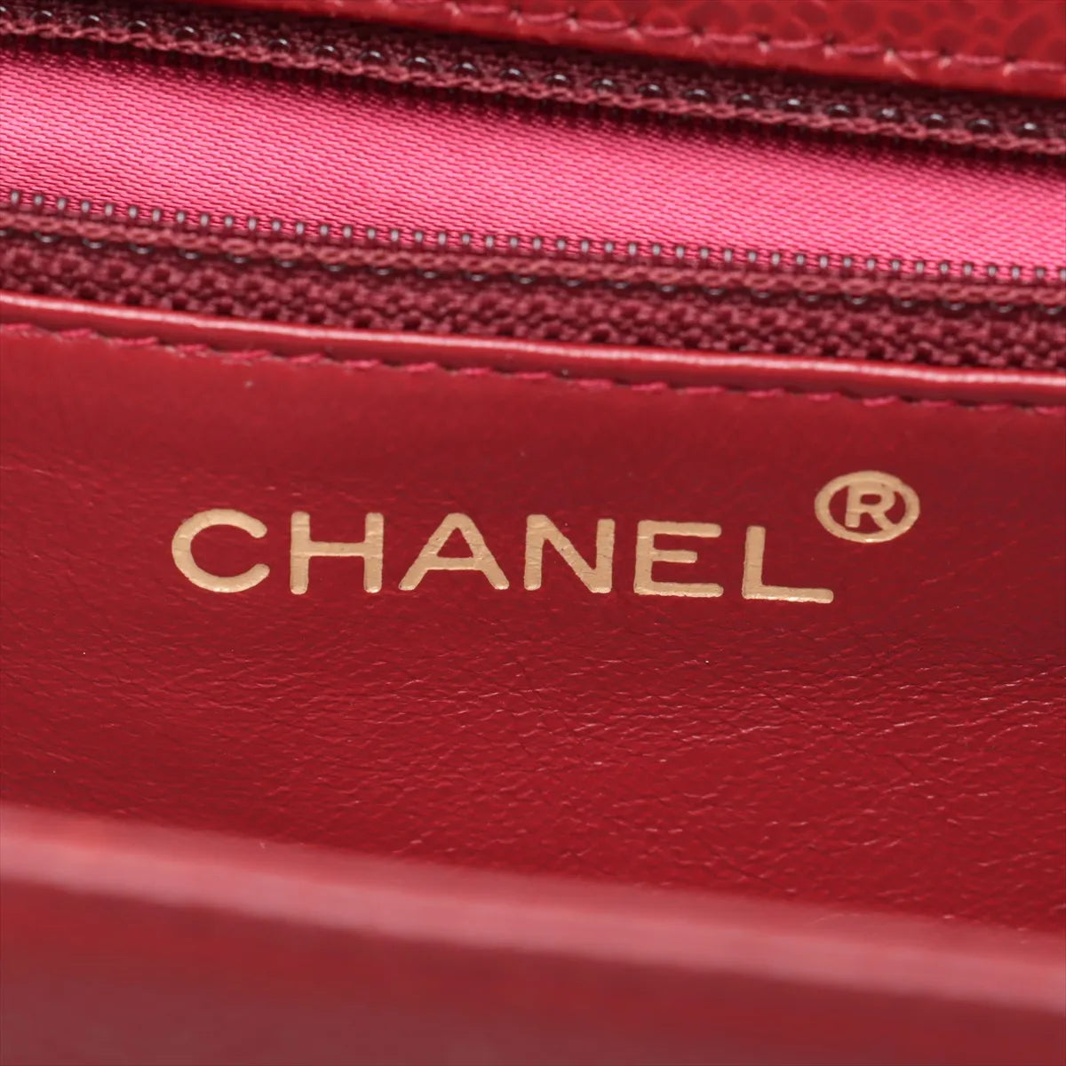 Chanel CC Logo Caviar Skin Shoulder Bag Bordeaux