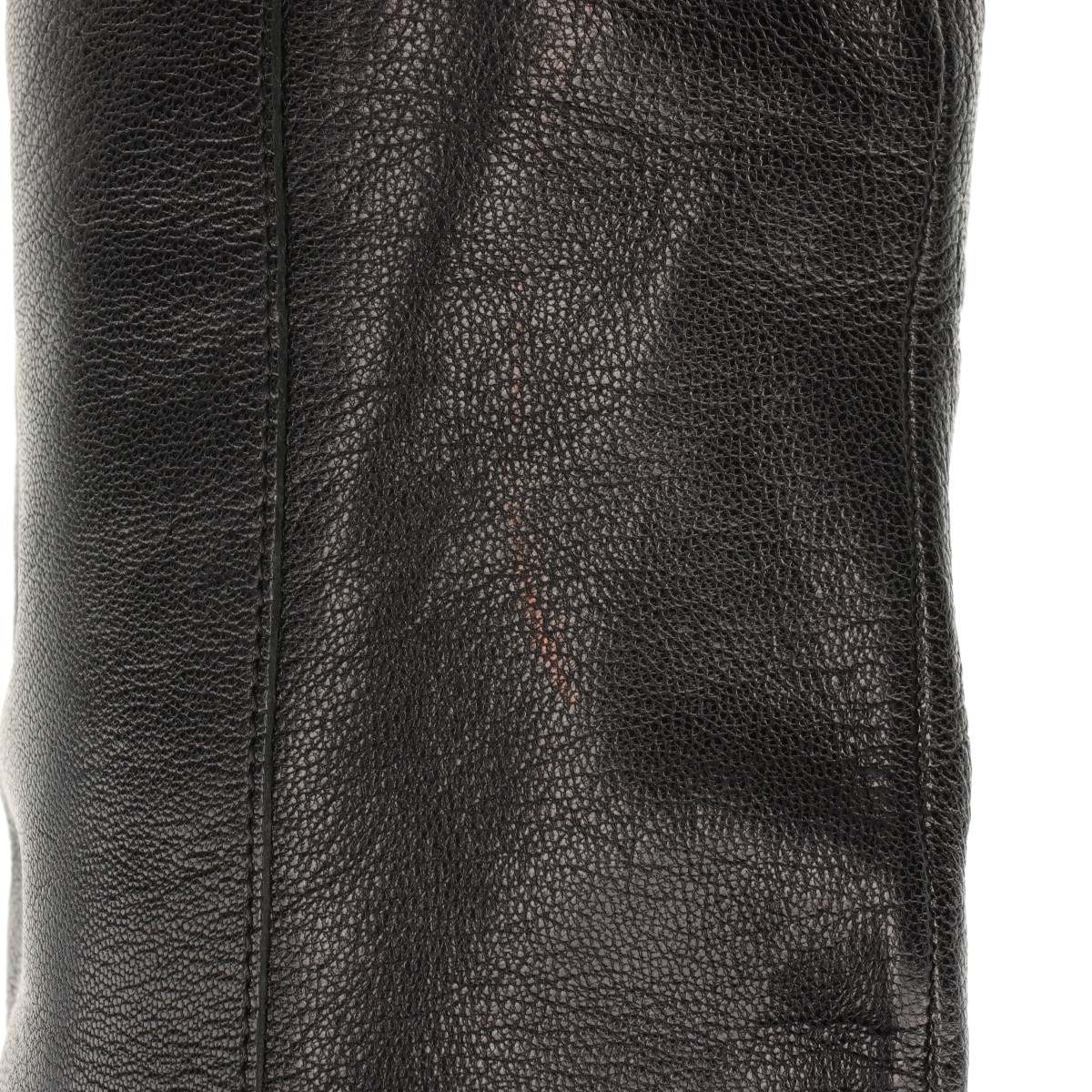 High Quality Jimmy Choo Leather Long Boots Black