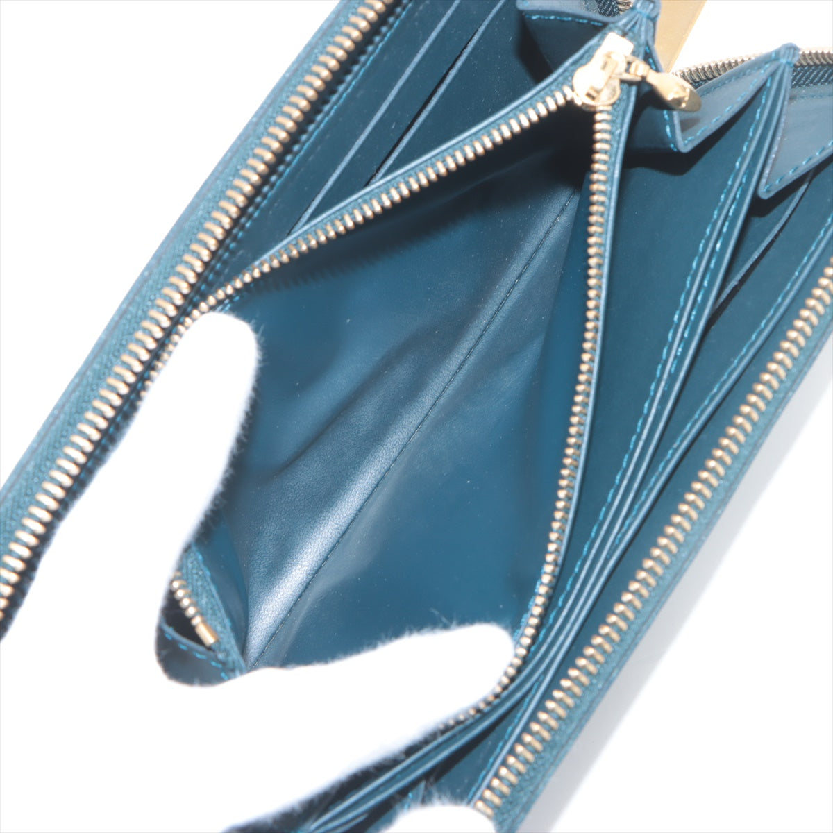 Luxury Louis Vuitton Monogram Vernis Zippy Wallet Bleu Nuit