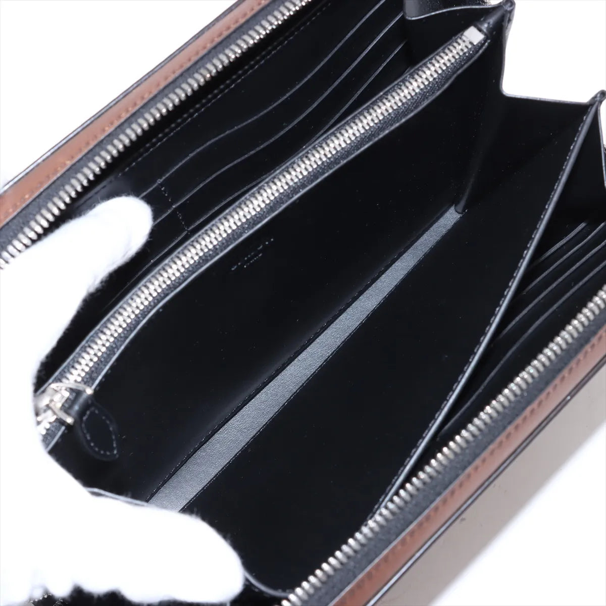 Berluti Calligraphy Leather Handbag Brown