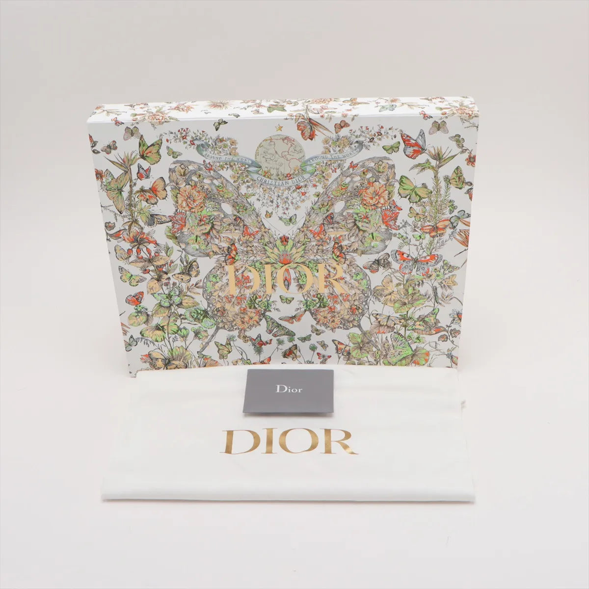Christian Dior Small Canvas Book Tote Bag White x Beige