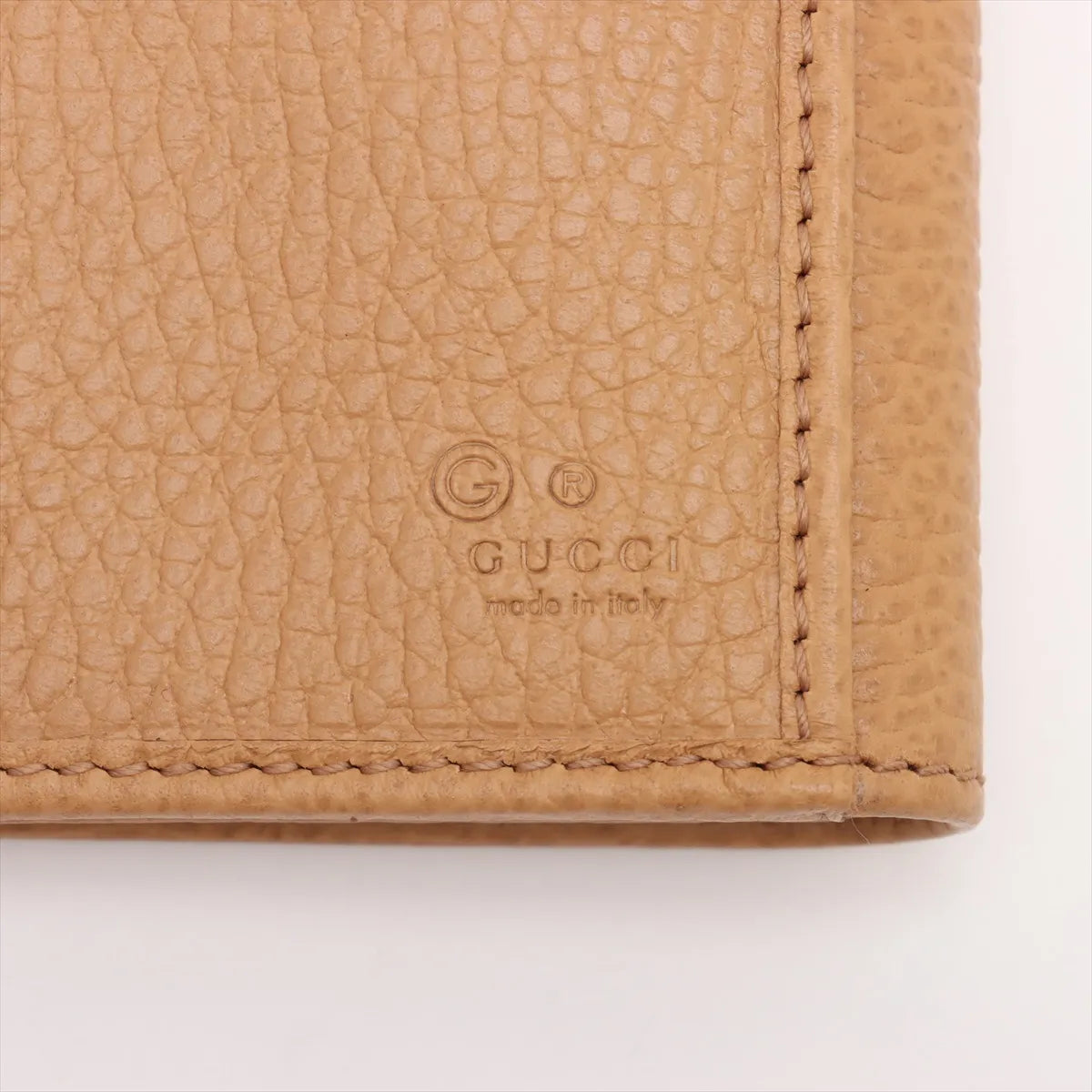 Gucci GG Logo Sukey Leather Long Wallet Light Brown