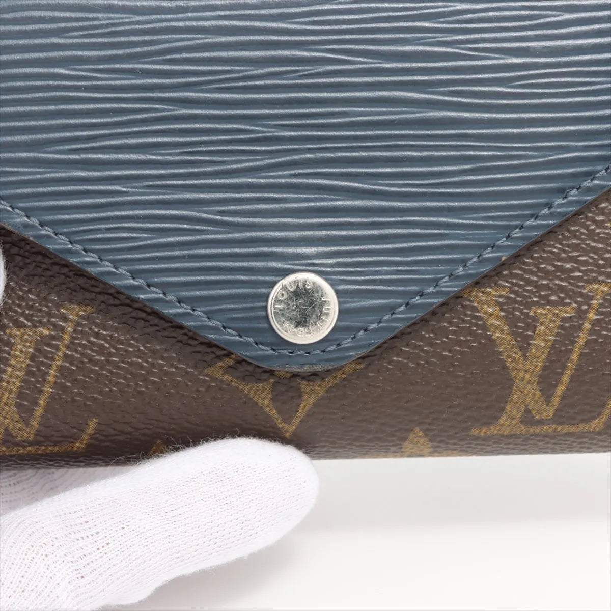 Louis Vuitton Monogram Epi Marie Lou Compact Wallet Blue