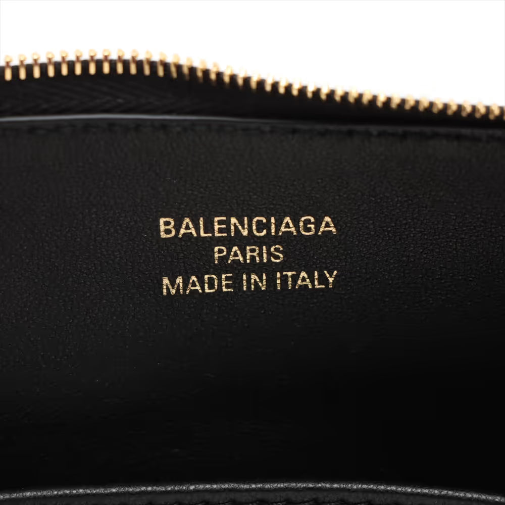 Balenciaga Bel Air Leather Shoulder Bag Black