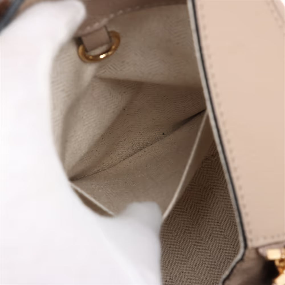 Loewe Hammock Leather Two-Way Handbag Beige