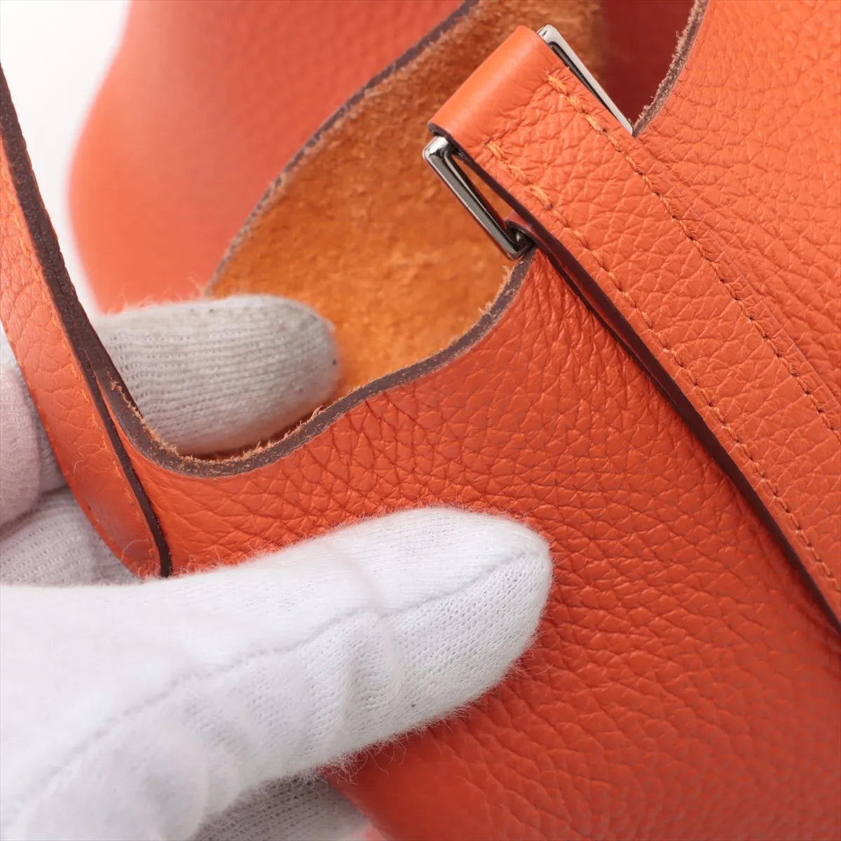 Hermes Picotin Lock 18 PM Taurillon Clemence Orange
