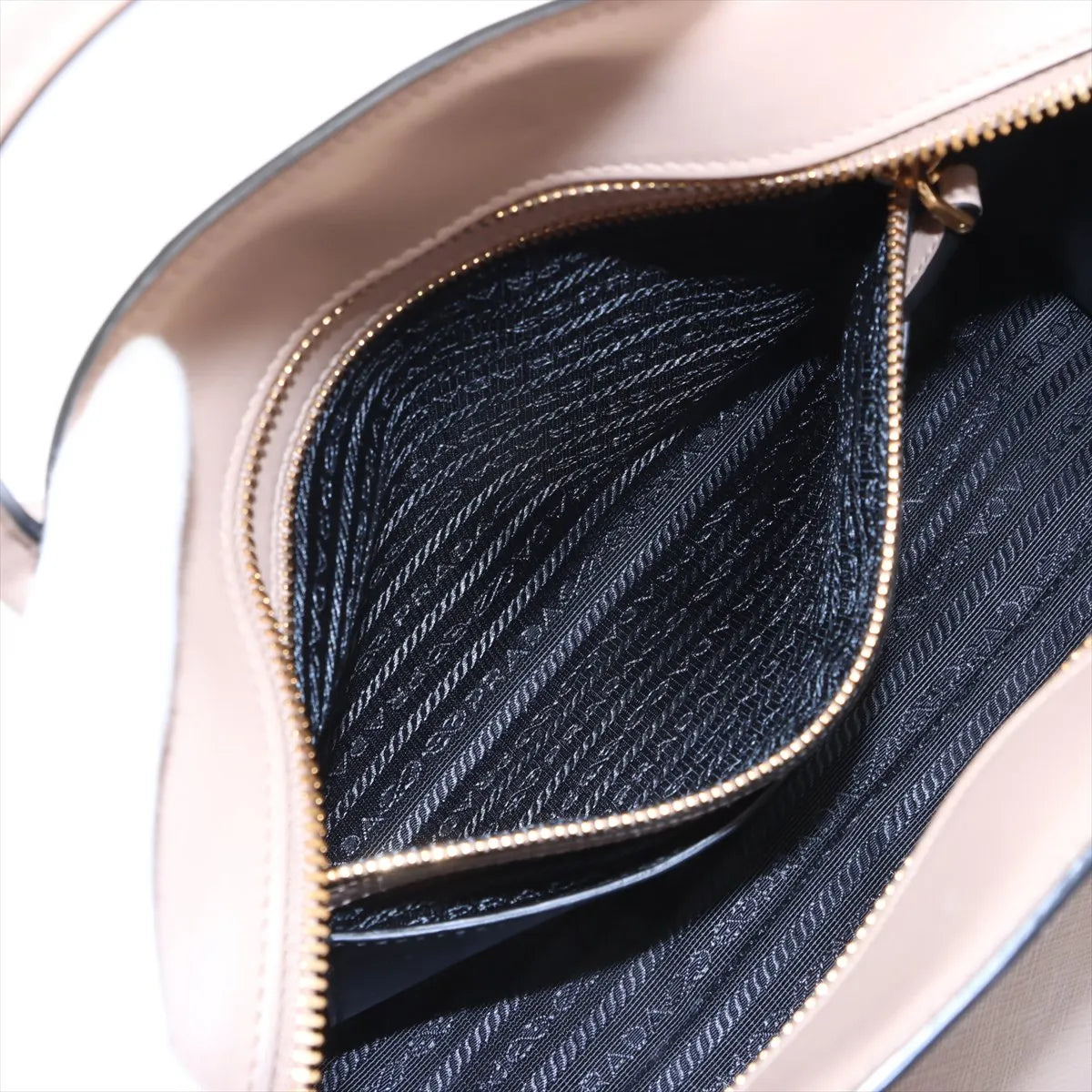 Prada Saffiano Leather Handbag Beige