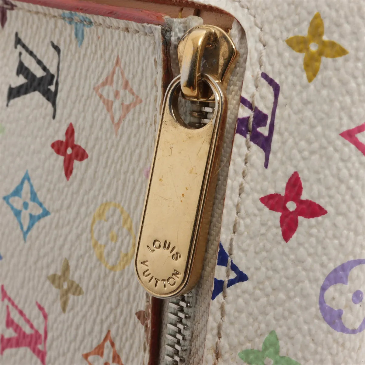 Louis Vuitton Monogram Multicolor Koala Trifold Compact Wallet White