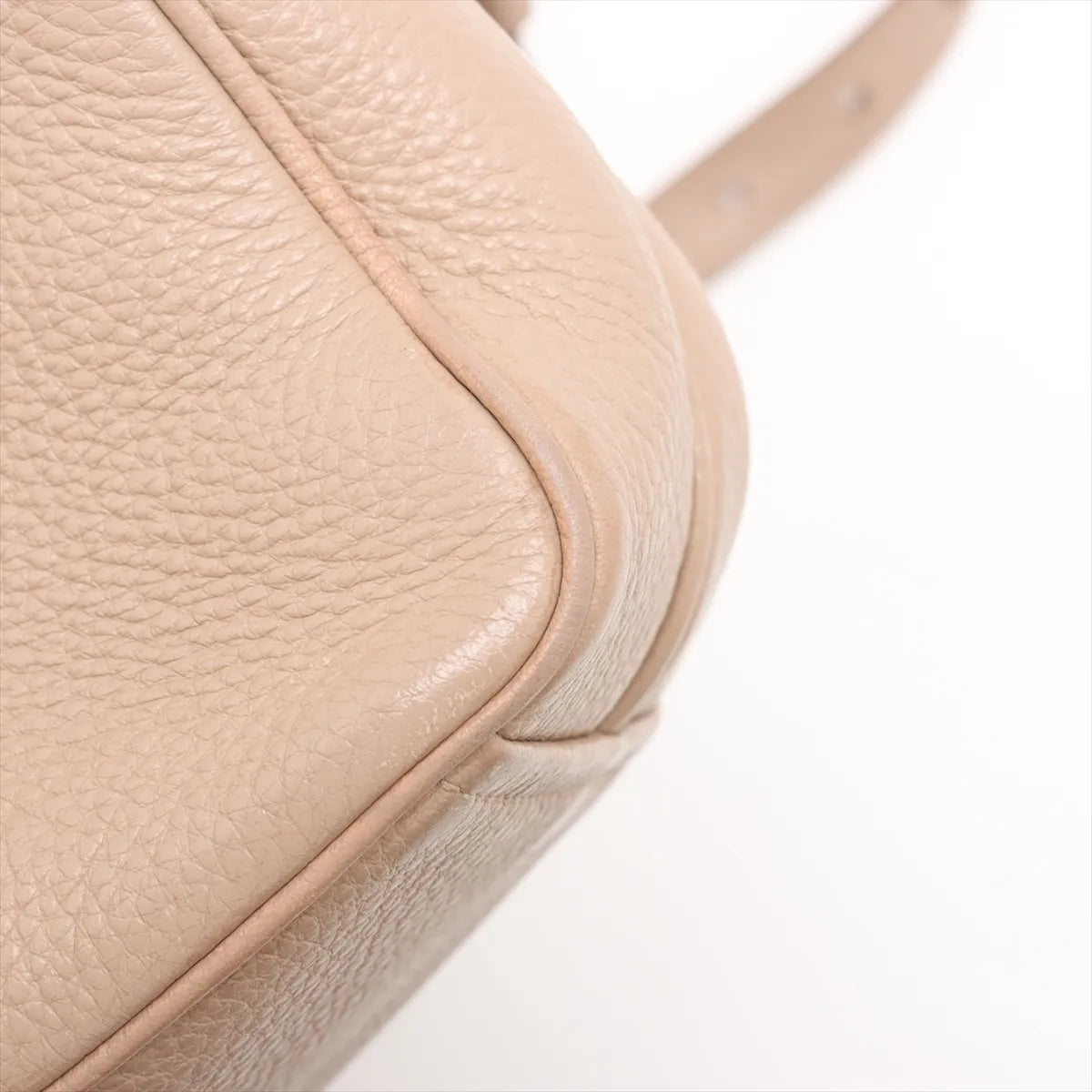 Prada Leather Camera Bag Beige