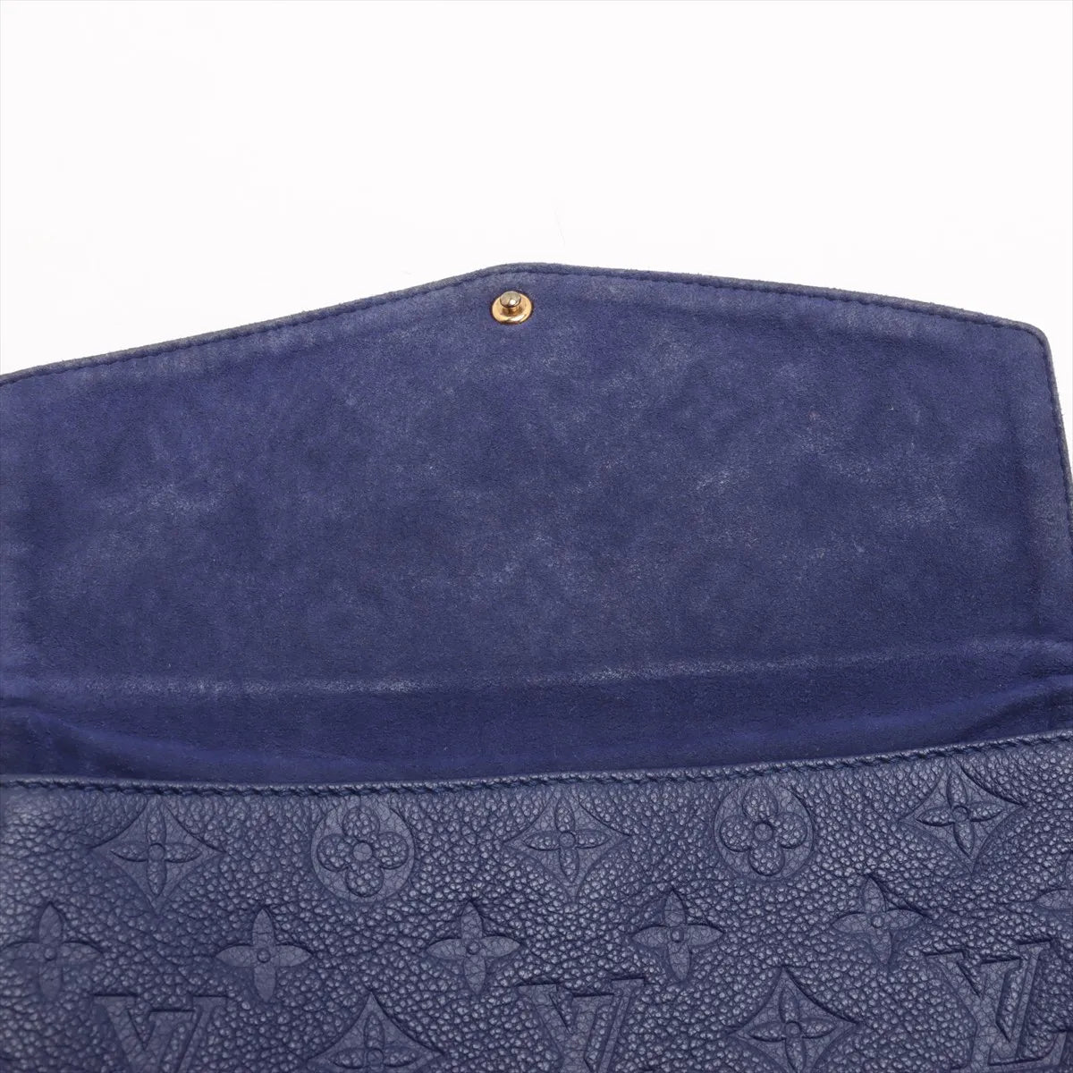 Louis Vuitton Monogram Empreinte Twice Shoulder Bag Blue
