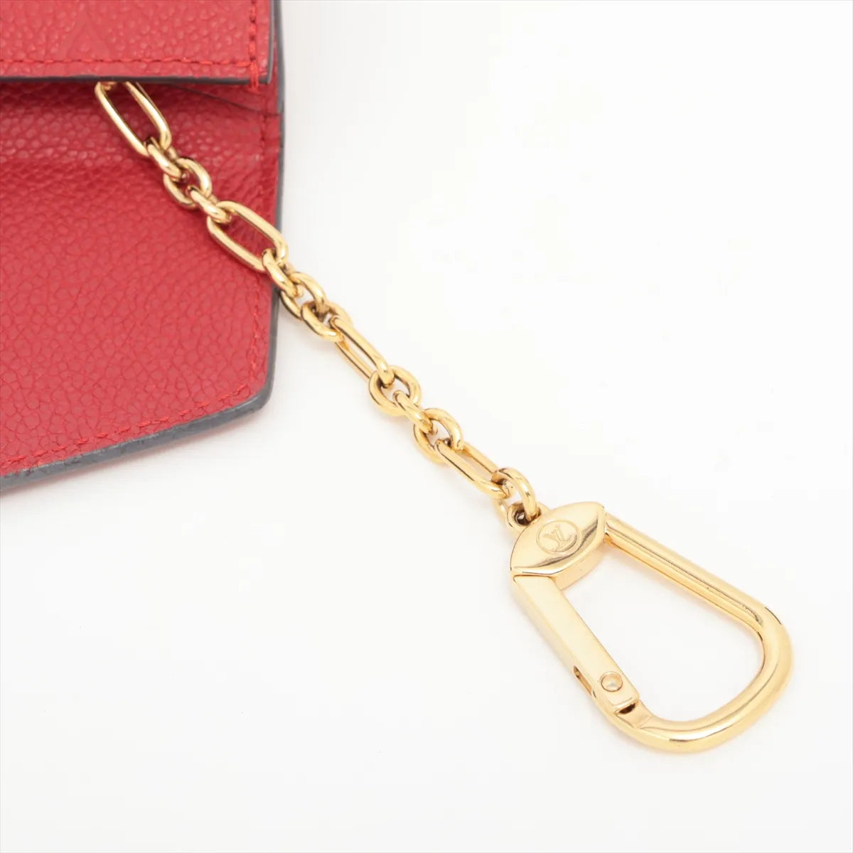 Louis Vuitton Monogram Empreinte Pochette Coin Purse Red