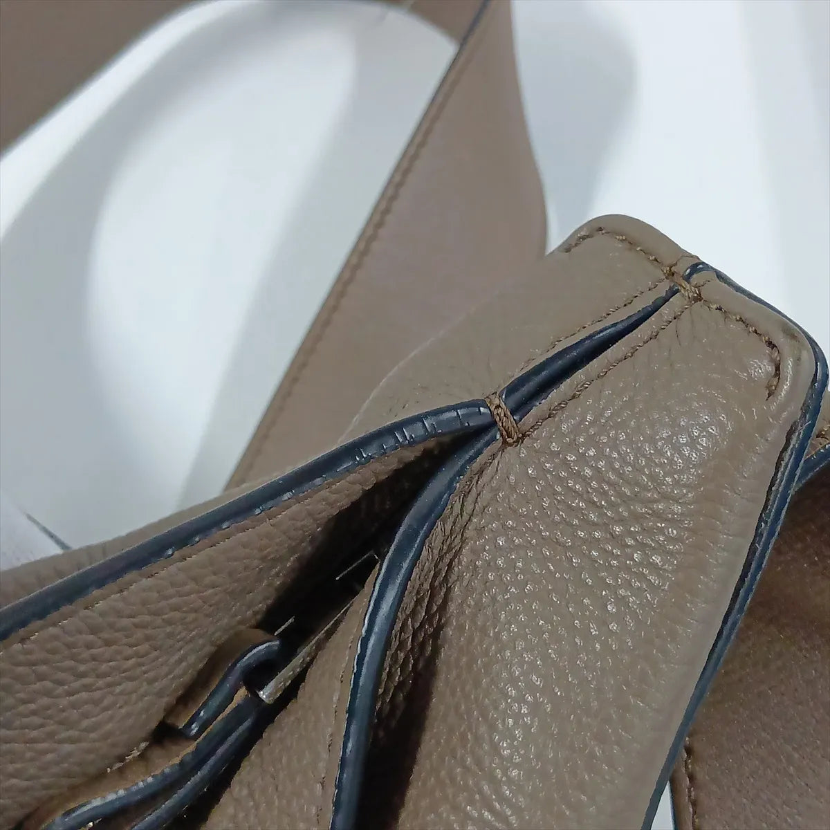 Loewe Anton Leather Sling Backpack Greige