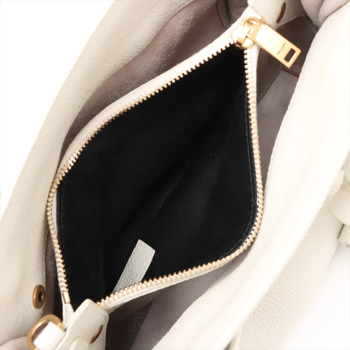 Saint Laurent Paris Sac de Jour Nano Leather Two-Way Handbag White