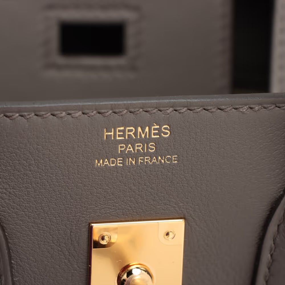Hermès Birkin 25 Le Tournay Veau Swift Etain