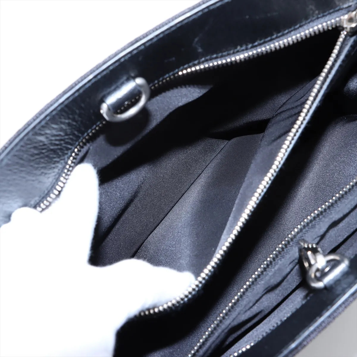 Gucci Off the Grid GG Nylon Leather Two-Way Tote Bag Black