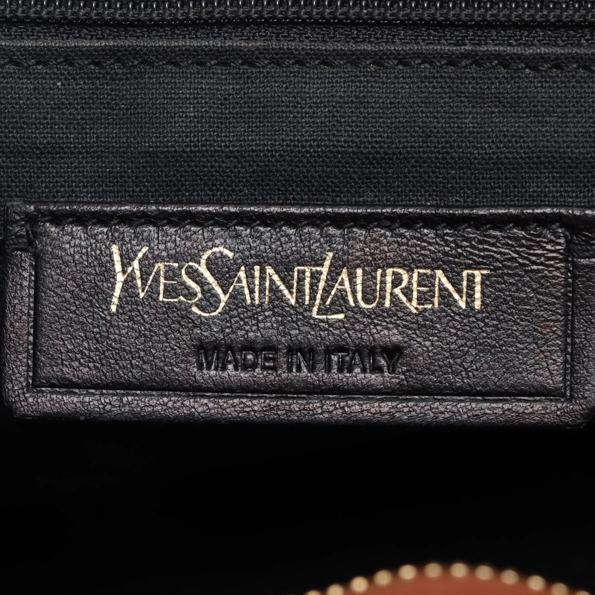 Yves Saint-Laurent Cabas Chyc Leather Two-Way Shoulder Bag Brown