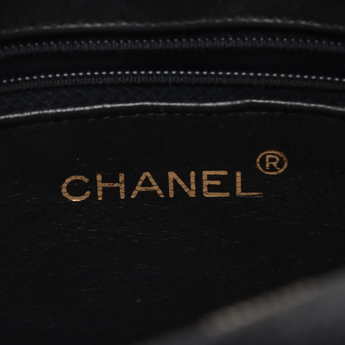 Chanel Matelasse Caviar Skin Chain Shoulder Bag Black