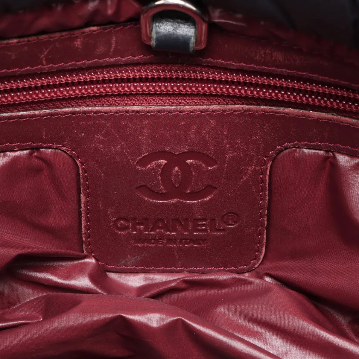 Chanel Matelasse Coco Cocoon Nylon Leather Tote Bag Black