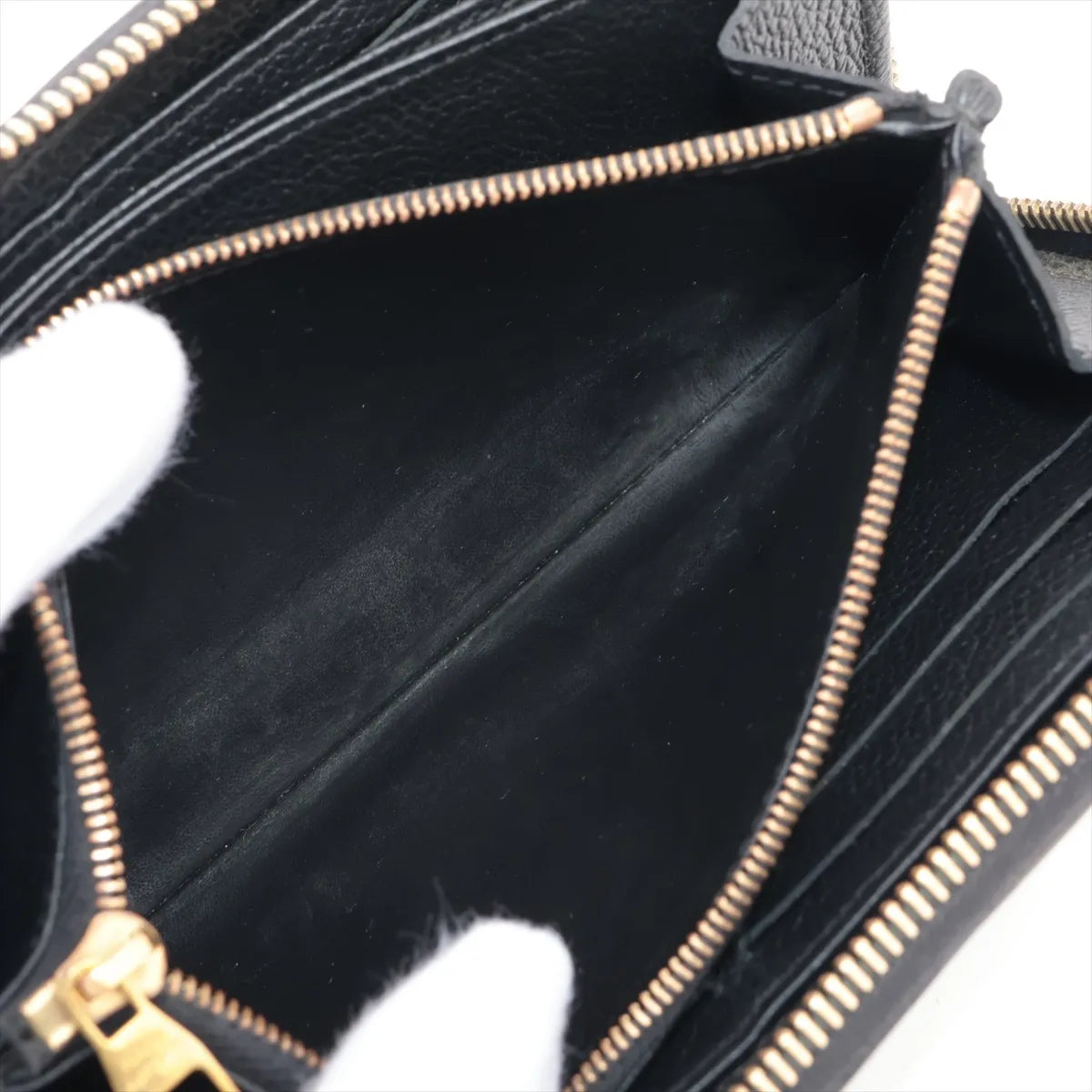 Louis Vuitton Monogram Empreinte Zippy Wallet Black