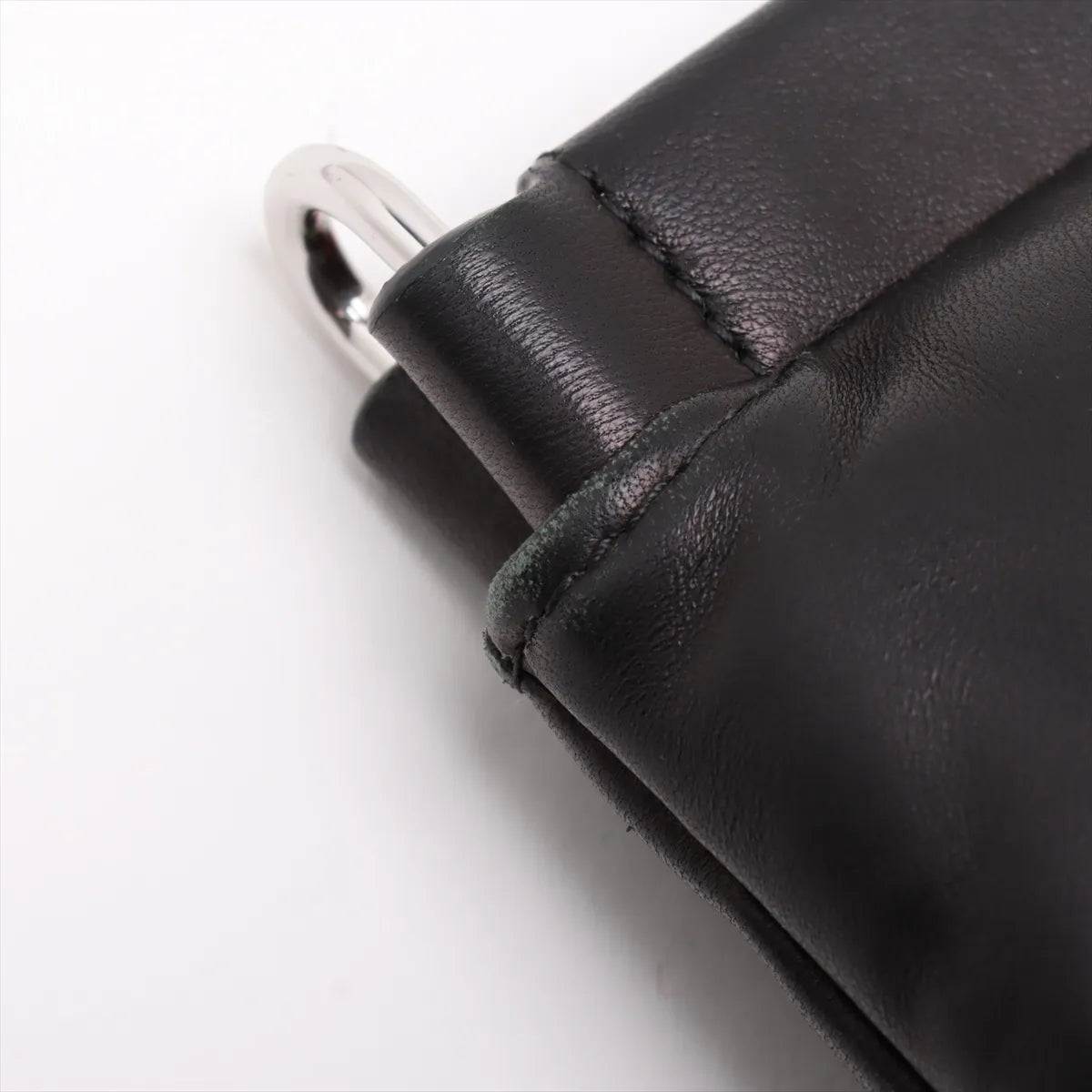 Maison Margiela Glam Slam Leather Chain Shoulder Bag Black