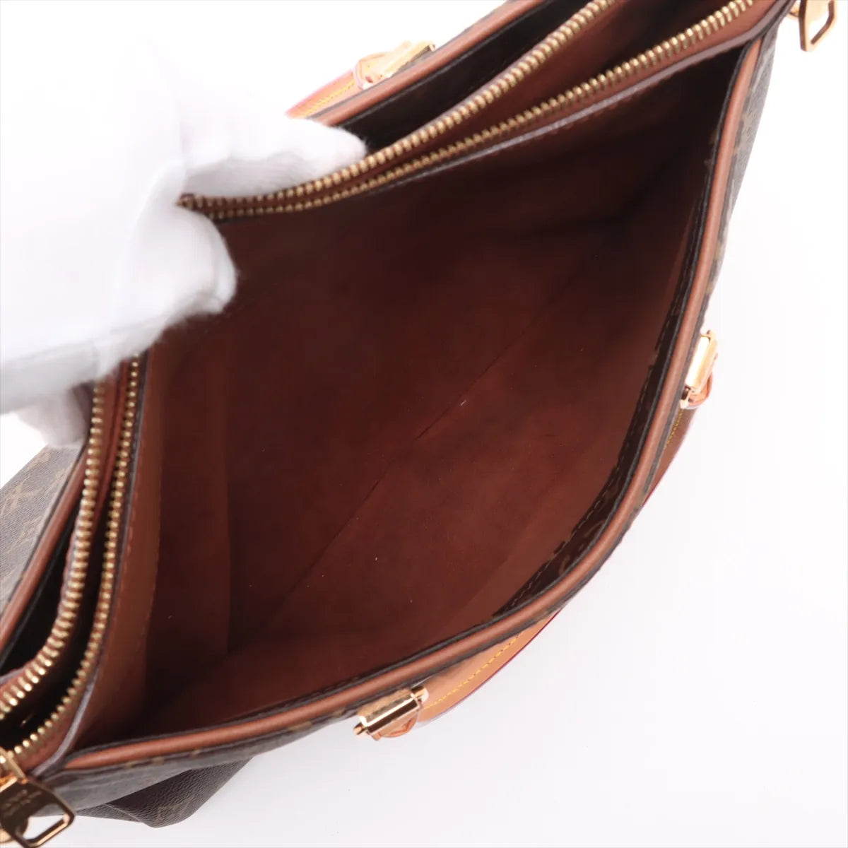 Louis Vuitton Monogram Pallas Handbag Brown