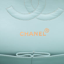 Load image into Gallery viewer, Chanel Matelasse 25 Lambskin Double Flap Double Chain Bag Tiffany Blue