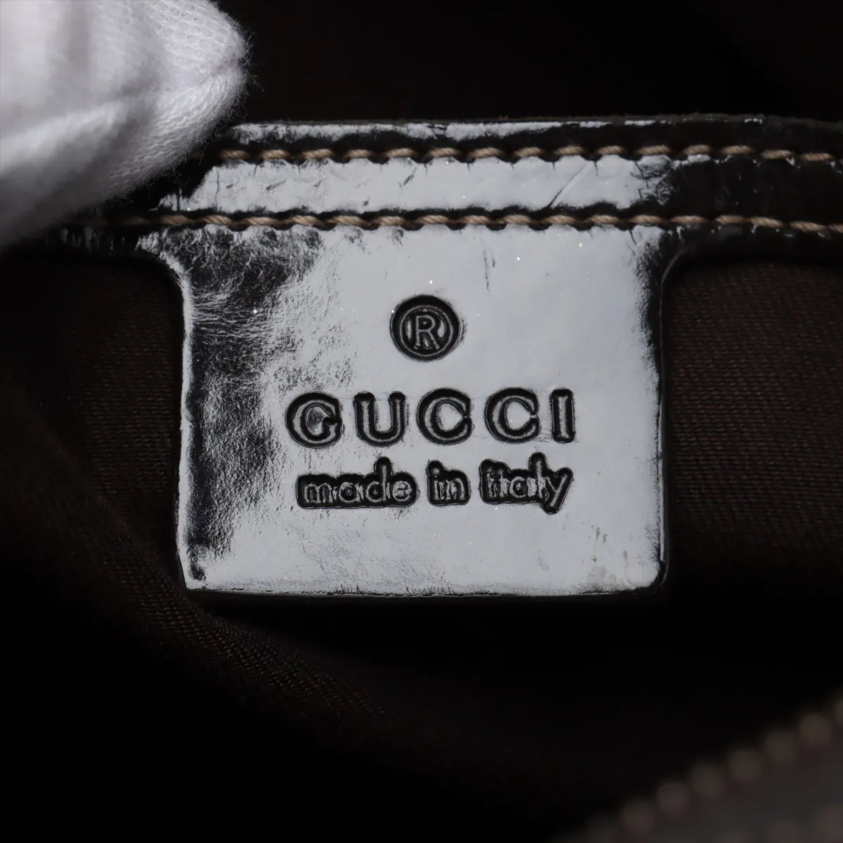 Gucci GG Supreme Canvas Heart Patches Boston Bag Beige x Brown