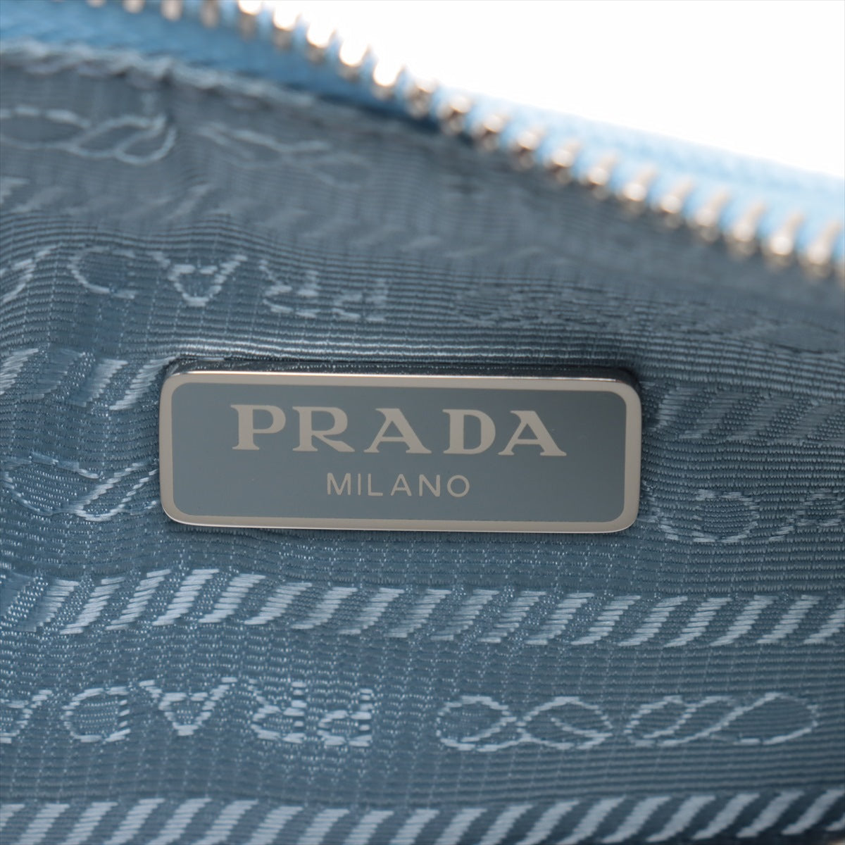 Prada Embroidered Floral Re-edition Canvas Shoulder Bag Blue *  PREORDER *