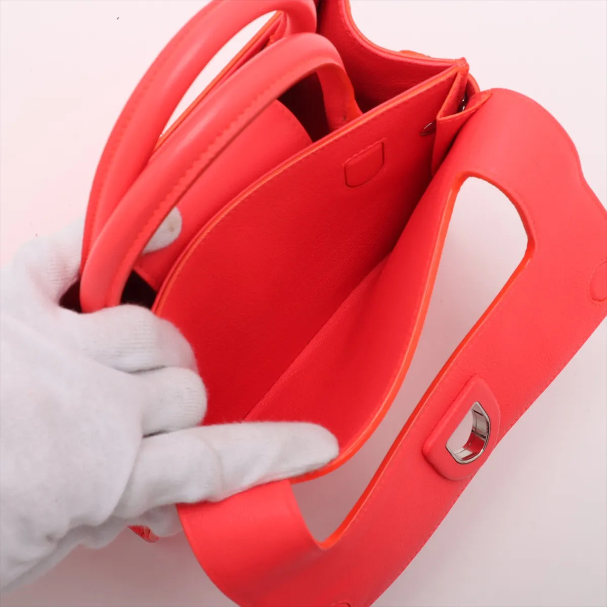 Christian Dior Diorever Leather Two-Way Handbag Pink