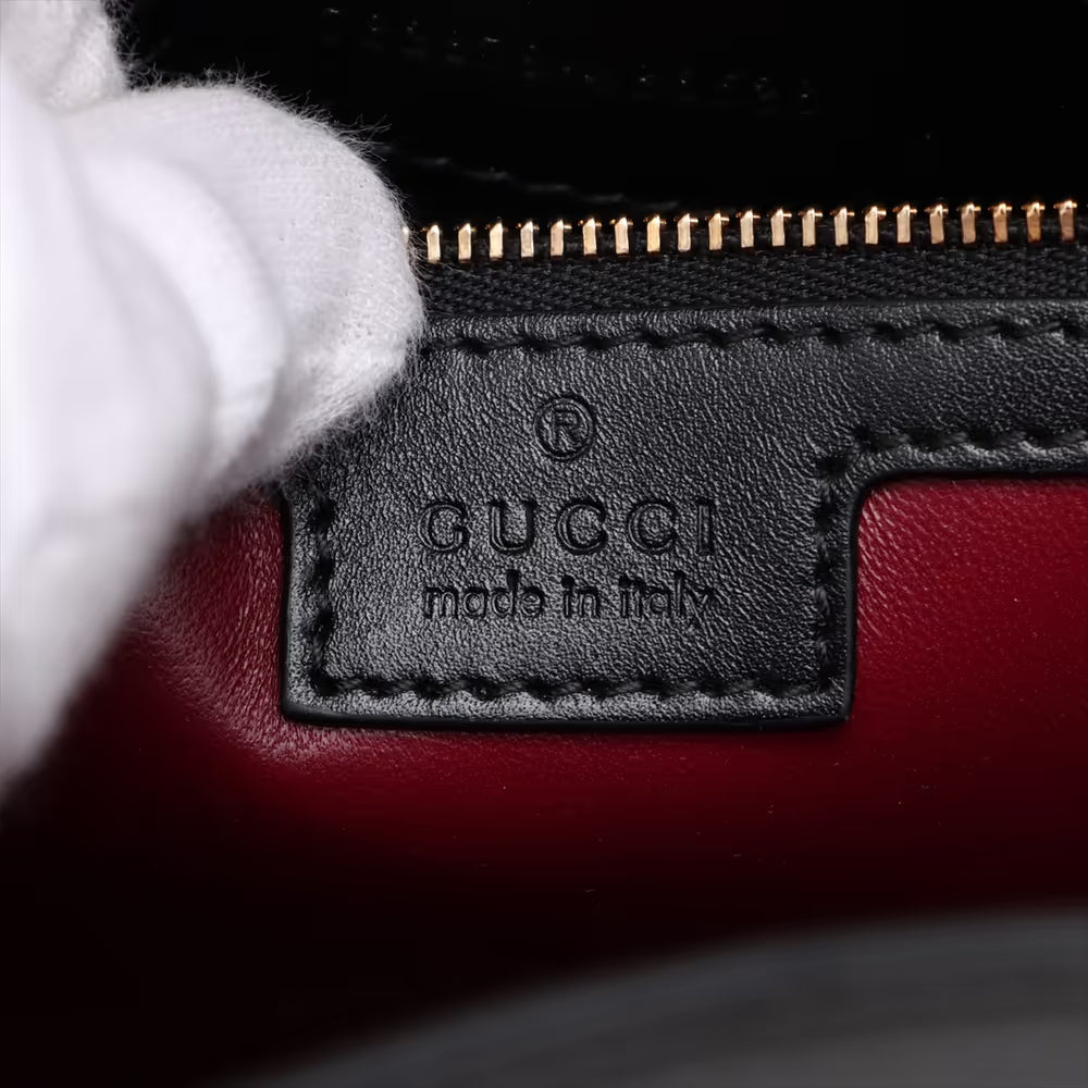 Gucci Jackie Leather Shoulder Bag Black