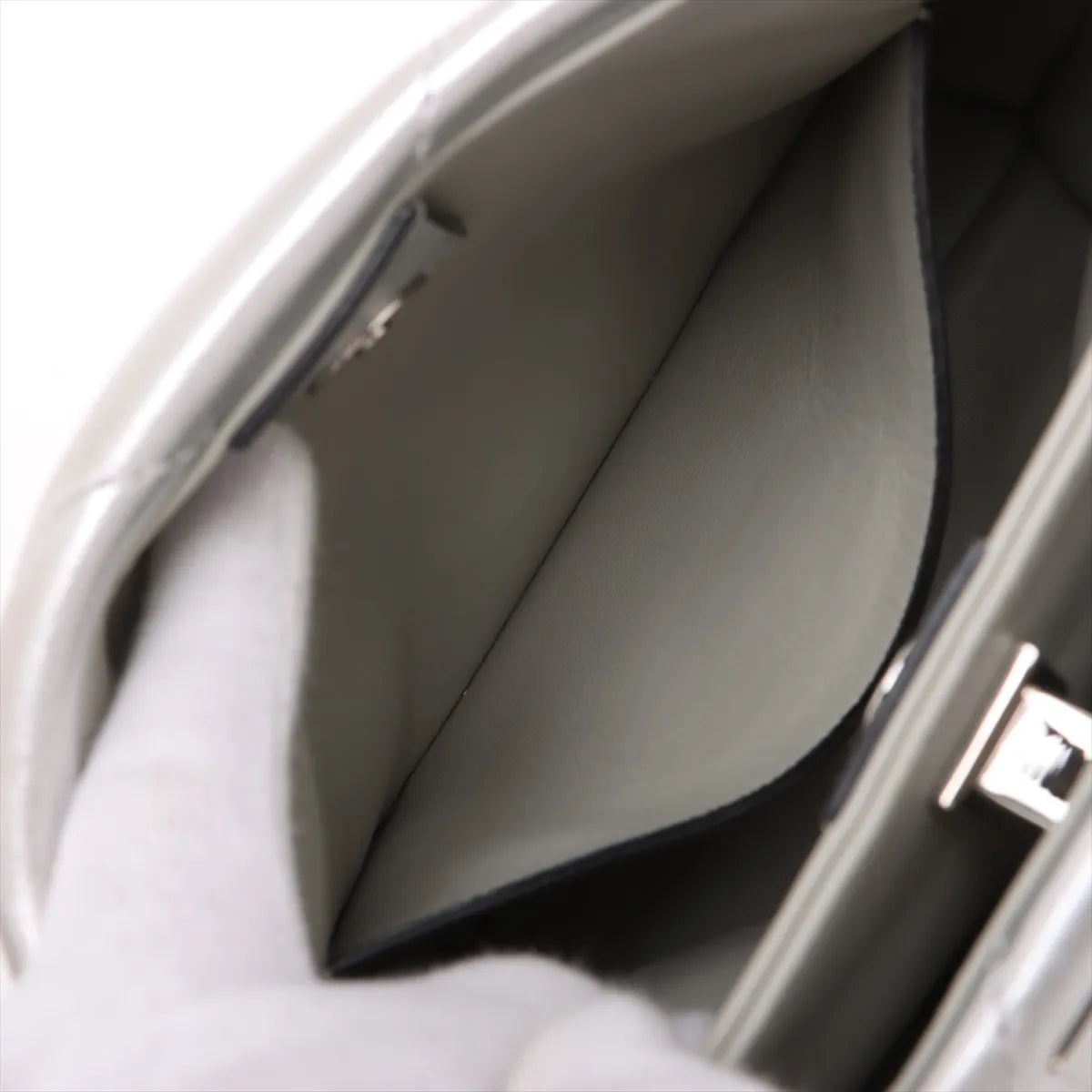 Valentino Garavani Rockstud Two-Way Shoulder Bag Metallic Silver