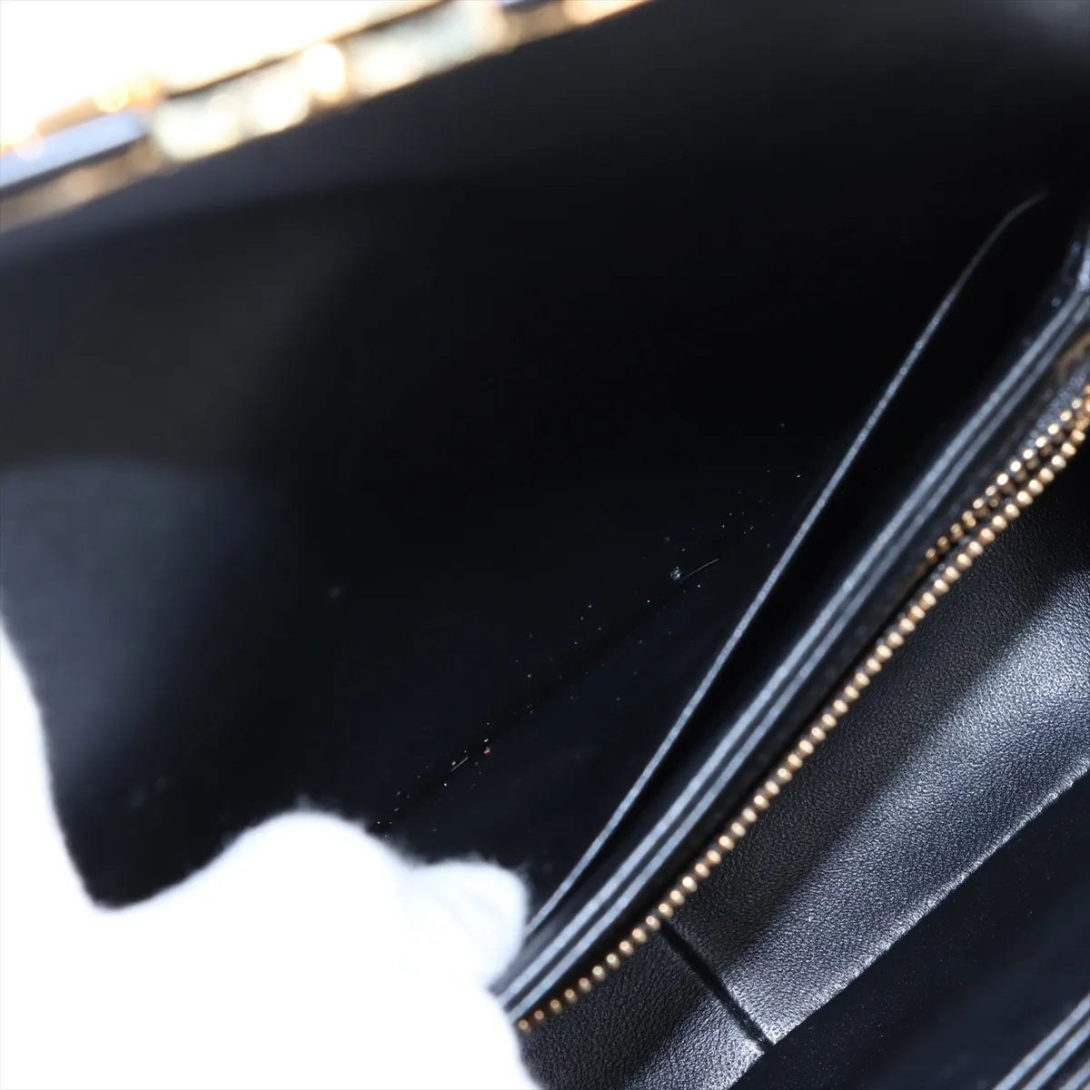 Celine Triomphe Teen Leather Shoulder Bag Black