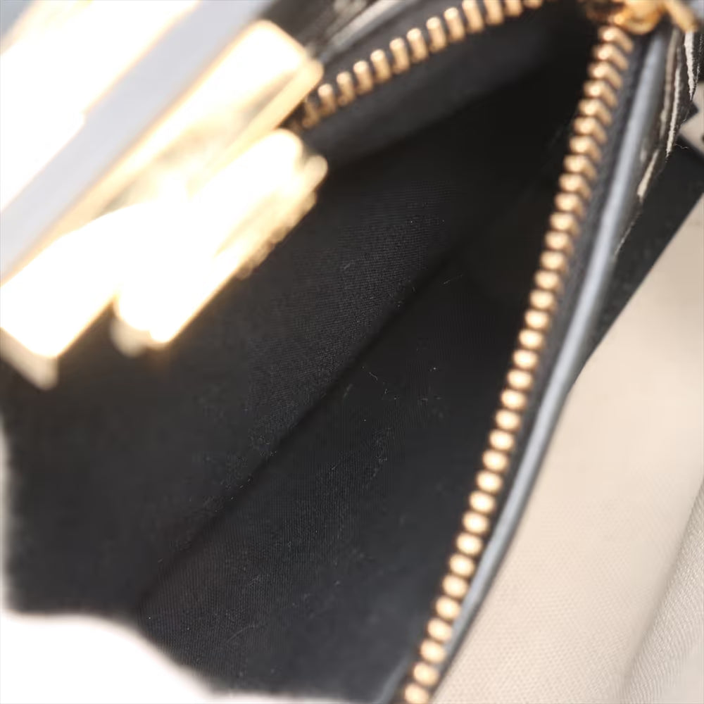 Fendi Peekaboo Regular Leather Two-Way Handbag White